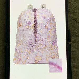 Victoria's Secret Purple and Yellow Packable Beach Towel Backpack